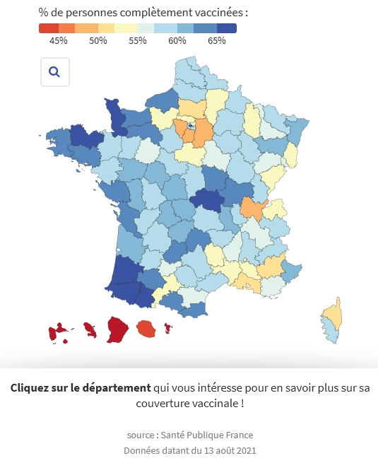 Carte de France interactive Vaccination Covid 13 août.jpg